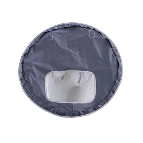 Wondere Baby Dinner Mat Feeding Mat Cover Waterproof Oxford Highchair Bumper Pad Place Mat to Protect Carpet or Floor,Eliminate the Clean Trouble (Gray)
