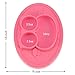 Kirecoo Baby Placemat Owl Silicone Feeding Plate for Toddlers, Easily Wipe Clean (Pink)