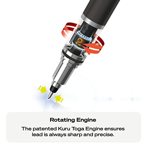 uniball Kuru Toga Elite Mechanical Pencil Starter Kit with Silver