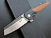 Eafengrow EF68 Folding Knife D2 Blade and G10 Handle with Clip Ball Bearing Everyday Carry Tool for Outdoor Rescue Survival. (EF68-brown)