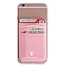 Monca Phone Wallet Stick on, Phone Card Holder for Back of Phone Stick On Sticky Adhesive Attachment iPhone Wallet & iPhone Credit Card Holder (Rose Gold)