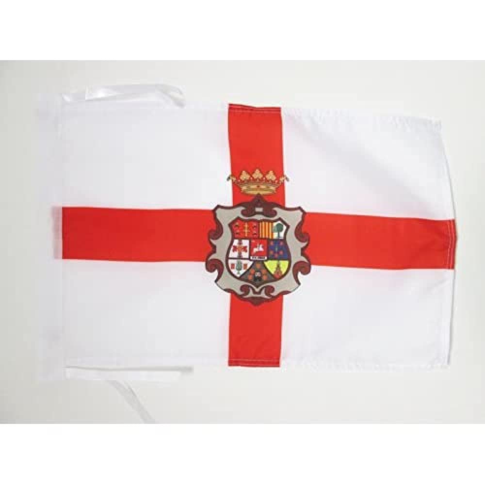 AZ FLAG - Province of Huesca Flag - 18'' x 12'' - 100% Polyester Huesca Small Banner with Two Cords - Fade Resistant - Vivid Colors - 18x12 in - 45x30 Cm — image 1