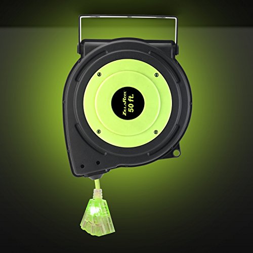 Flexzilla E8140503AMZ 50 ft. Retractable Extension Cord Reel ZillaReel