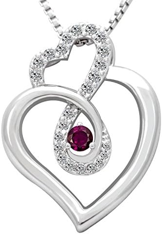Birthday Gifts Infinity Endless Love June Birthstone Necklace Jewelry for Women, Girls Sister Mom Mother Wife Girlfriend Grandma Friendship, Valentine's Day, Mother's Day, Christmas (LightAmethyst)