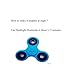 OWLCE Fidget Spinner Glow In The Dark EDC Focus Toys Fluorescent with Hybrid Ceramic Bearing Ultra Durable (Sky blue)