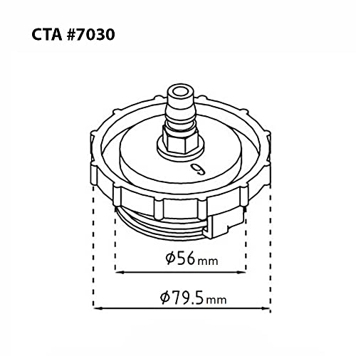 CTA Tools 7030 Master Cylinder Adapter 56mm Compatible with Honda and