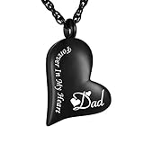 XIUDA Urn Necklace for Ashes Forever in My Heart
