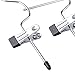Tosnail 4 Pack 4 Tier Skirt Pants Clothes Hanger with Non Slip Clips, Space Saving Closet Organizer for Trouser, Slack, Jeans, Towels