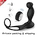 3-in-1 Vibrating Prostate Massager with Cock Ring and Ball Loop, 7 Vibration Modes Wireless Remote Control Prostate Stimulator Male G Spot Vibrator Anal Sex Toys for Men Women Couples
