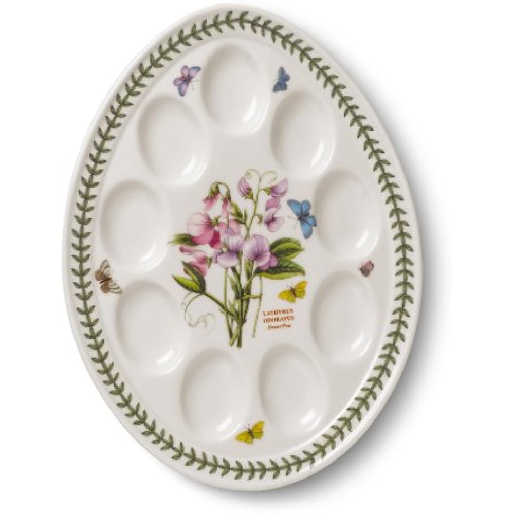 Portmeirion Botanic Garden Devilled Egg Dish 12Inch Deviled Plates