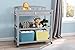 Delta Children Arch Top Changing Table with Wheels and Changing Pad, Grey