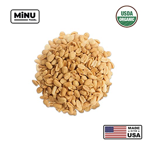 MiNU Organic Dry Roasted Peanuts Unsalted 16 oz (1 lb), 1 Keto Paleo