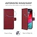 TUCCH Wallet Case for iPhone Xs Max, PU Leather Folio with RFID Blocking Card Slot, Stand Auto Wake/Sleep Wireless Charging Flip Cover Shockproof TPU Shell Compatible with iPhone Xs Max 6.5