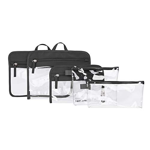 Travelon Set of 5 Packing Pouches, Black