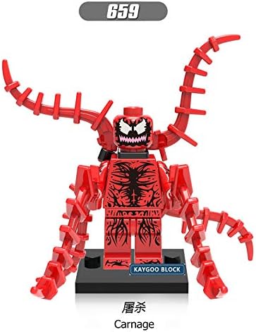 PampasSK Blocks - Large Super Heroes Anti Venom Riot Carnage Movie Hulkbuster Darkseid Green Lantern Figure Set Building Block Brick Gift Kids Toy 1 PCs
