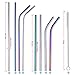 304 Stainless Steel Straws, Reusable Metal Drinking Straw for 30oz 20oz Tumbler Cup Mug Yeti Rambler (Set of 12, 6PC 10.5
