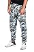 PROGO USA Men's Joggers Sweatpants Basic Fleece Marled Jogger Pant Elastic Waist (Medium, Slade Camouflage)
