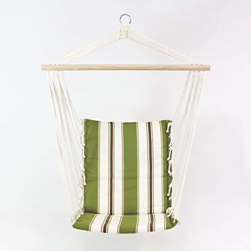 Hängestuhl, Hängesessel Green Stripes Holzstab Breite 90 cm, GH 120 cm FRANK FLECHTWAREN