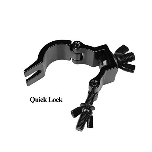 10 Pack Stage Lighting Clamp 1.26-1.38 Inch Lighting Mount Fits 32-35mm OD Pipe Duty 165lb Hook Clamp TUV Certified