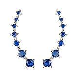 Sweep up Silver Plated Blue Cubic Zirconia Crystal Ear Vine Wrap Pin Ear Cuffs Climber Earrings