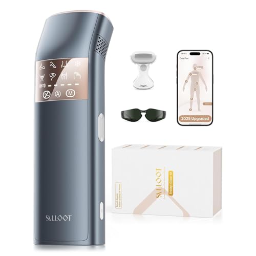 TRIPLE-Pulse IPL Laser Haarentfernung, Komfort 2.8 °C Saphir Eiskühlung Haarentfernungsgerät für Frauen und Männer, Effektive, Permanente, Alternative zur Salon-Haarentfernung zu Hause (Marineblau)