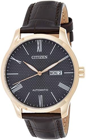 Citizen Dress Watch for Men, Automatic Movement, Analog Display, Brown  Leather Strap-NH8353-00H price in UAE | Amazon UAE | kanbkam