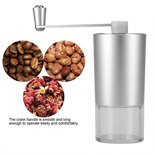 eecoo Manuelle Kaffeemühle, Edelstahl-Grat-Kaffeemühle Mahlen von Kaffeebohnen, Sesam, Erdnüssen, Mandeln, tragbare… – Bild 6
