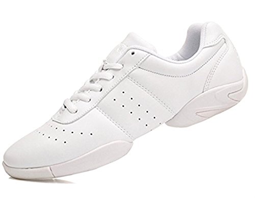 WUIWUIYU Women’s Girls’ Lace-Up Aerobics Gymnastics Cheerleading Dance Shoes Sport Training Sneakers