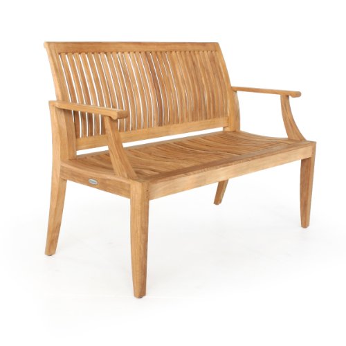 Amazon.com : Laguna 4 Ft Teak Bench : Outdoor Benches : Garden & Outdoor