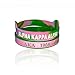 Black Greek Sorority AKA Silicone Bracelet (2 Bracelets per Pack)