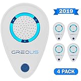 Premium Ultrasonic Pest Repeller 4 Pack - Pest Defender - Control Repellent Plug in Device - 2019 Electronic Repellant - Reject Fly Ant Mice Flea Rodent Insect Mosquito Rats Spiders