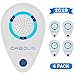 Premium Ultrasonic Pest Repeller 4 Pack - Pest Defender - Control Repellent Plug in Device - 2019 Electronic Repellant - Reject Fly Ant Mice Flea Rodent Insect Mosquito Rats Spiders