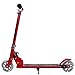Goplus Folding Kick Scooter for Kids Deluxe Aluminum 2 Wheels Glider Adjustable Height with LED Light Up Rear Wheel for Girls and Boys (Red)