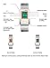 Unisex Digital Watch Futurist Metal Waterproof Chronograp Watch White 1173