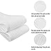 Whaline Spa Makeup Headband Towel Facial Headbands Waffle Weave Terry Cloth for Wash Face, Bath, Shower and Sport 3 pack (White)