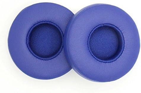 Deruida Ear Pads for Beats Replacement Cushion Pads for Headphones Spongy Cover Soft Memory Foam Earcups Size Beats EP (Blue)