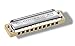 HOHNER M2009BX Marine Band Crossover Harmonica, Key of A, Stainless steel (M2009BX-A)