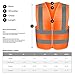 Neiko Safety Vest High-Visibility No Pocket Neon Orange Large (L)
