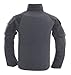 TACVASEN Combat Shirts for Men 1/4 Zip with Pockets Tactical Shirt Long Sleeve Military Pullover Army Ripstop Security Paintball Airsoft Gray XL