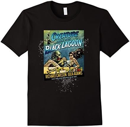 Mens Vintage Creature From the Black Lagoon Halloween T-Shirt XL Black