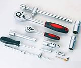 Nestling 108pcs Socket Set 1/4 1/2 Drive Ratchet 72T 5° Quick Release view 8