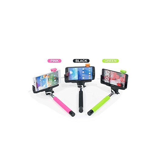TVS Kjstar Z07-7 New & Easy Volume Key Cable Control Selfie Stick (Black(cable))