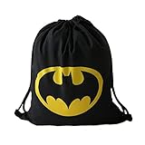 Hellathund Batman Logo Pattern Women Travel drawstring bag Gym bags for kids