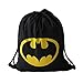 Hellathund Batman Logo Pattern Women Travel drawstring bag Gym bags for kids