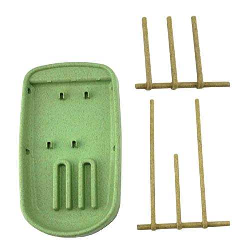 Yesbaby Detachable Drying Rack Baby Feeding Bottle Dryer Cleaning Cup Stand Holder Nipple Shelf Drying for Bottles (Color : Green) - Thumbnail 2