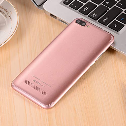 5.0 inch Dual SIM Smartphone Android 6.0 Full Screen GSM/WCDMA Touch Screen WiFi Bluetooth GPS 3G Call Mobile Phone (Rose Gold)
