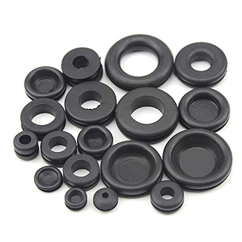 XLX 125Pcs 18 Sizes Rubber O-Ring Gasket Silicone Sealing Repair Box Washer Seal Assortment Set for Plumbing Automotive General Repair