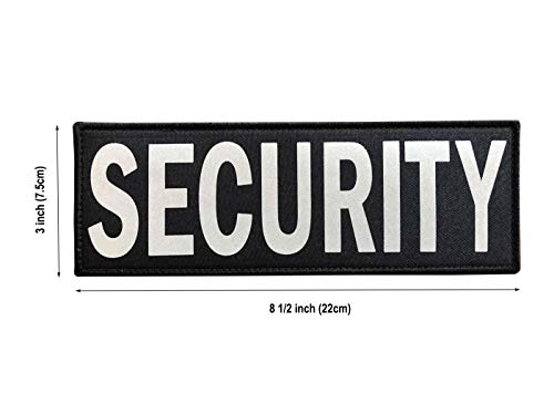 SUVIYA 8.5x3 Inch Large Untra Reflective Security Patch with Hook and Loop (8.5x3 inch)