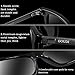 Polarized Sunglasses For Men Women-GOUDI Vintage Men Women Sunglasses Al-Mg Metal Frame Ultra Light GD8001(J black lens/silver frame )