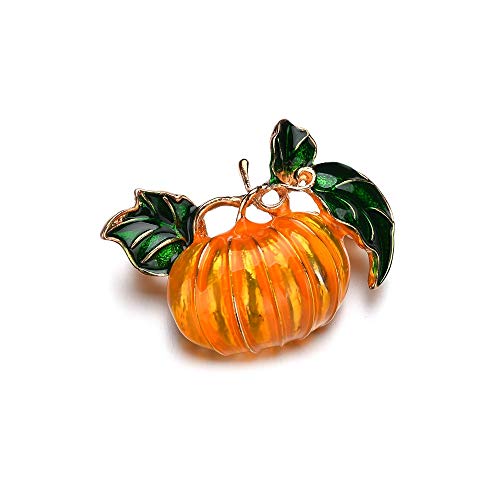 KimYoung Cute Enamel Lapel Pin Sets Carton Animal Brooch Pin (Cute Pumpkin)